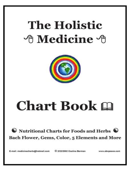 Cover for Osalina Berman M H · The Holistic Medicine Chart Book: Nutritional Charts for Foods and Herbs, Bach Flower, Gems, Color, 5 Elements and More (Taschenbuch) (2012)