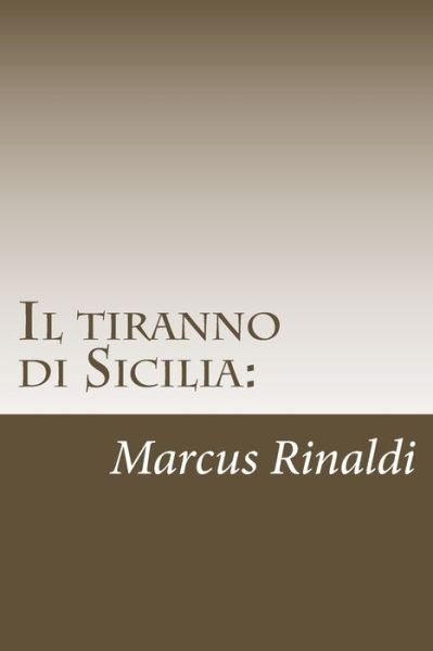 Cover for Il tiranno di Sicilia:: Conti Salvatore Rinaldi II (Bog) (2013)