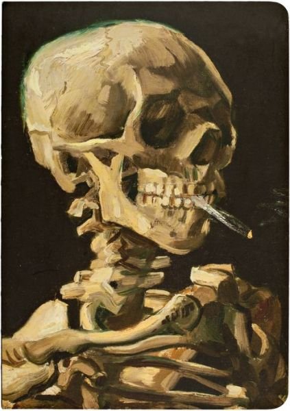 Head of a Skeleton with a Burning Cigarette: A5 Notebook - Vincent Van Gogh - Libros - teNeues Publishing Company - 9781623258221 - 1 de mayo de 2019