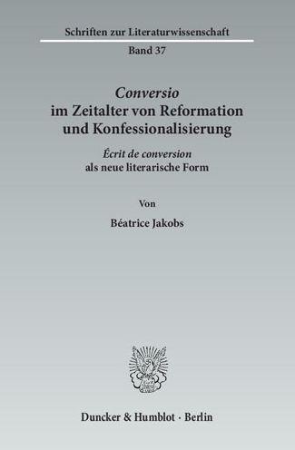 Cover for Jakobs · Conversio im Zeitalter von Refor (Book) (2014)