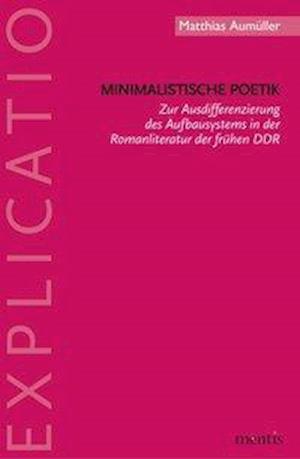 Cover for Aumüller · Minimalistische Poetik (Book) (2015)