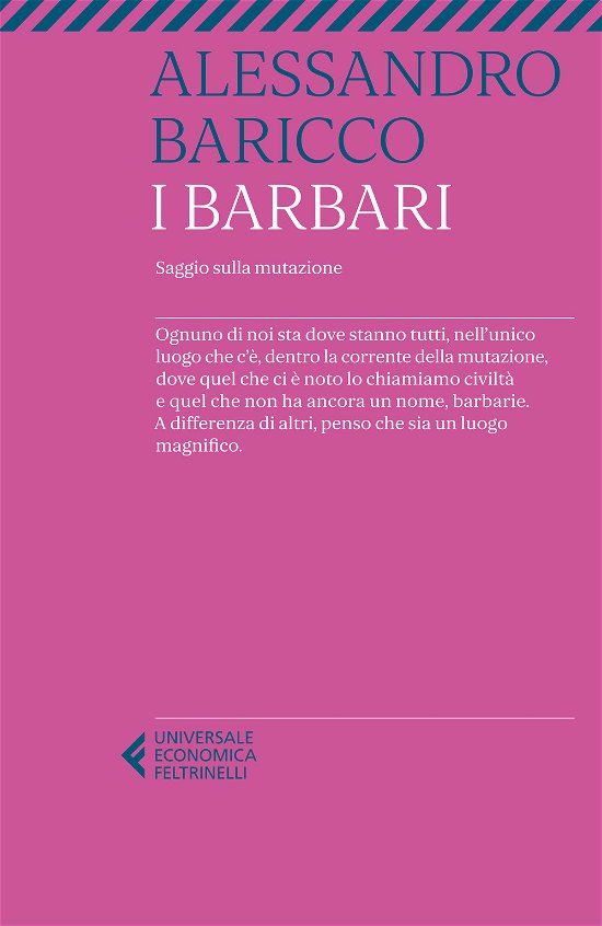 Cover for Alessandro Baricco · I Barbari. Saggio Sulla Mutazione (Bog)