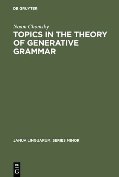 Cover for Noam Chomsky · Topics in the Theory of Generative Grammar - Janua Linguarum. Series Minor (Hardcover Book) [5th printing edition] (1978)