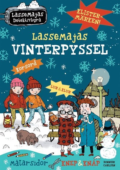 Cover for Martin Widmark · LasseMajas vinterpyssel med klistermärken (Bog) (2022)
