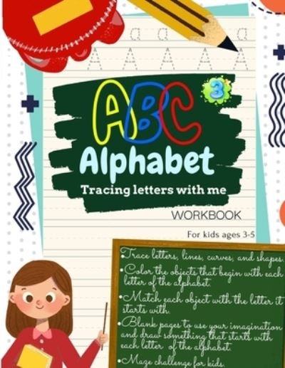 Cover for X · ABC Alphabet Tracing Letters with Me WORKBOOK For Kids ages 3-5 (Pocketbok) (2021)