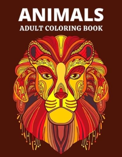 Cover for Coloring Books · Animals Adult Coloring Book (Paperback Book) (2021)