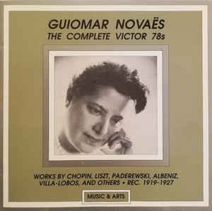Cover for Louis Moreau Gottschalk  · Guiomar Novaes Complete Victor 78 Rpm Recording (CD)