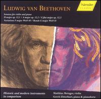 Historic & Modern Instruments in Comparison - Beethoven / Metzger / Zitterbart - Música - HAE - 0040888846222 - 1 de agosto de 2004