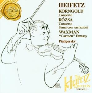 Korngold / Rozsa / Waxman: Vio - Heifetz Jascha - Musik - SON - 0090266175222 - 11 februari 2002