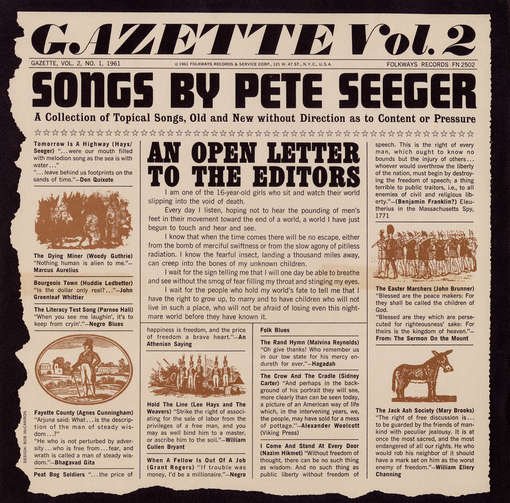 Gazette Vol. 2 - Pete Seeger - Musiikki - FAB DISTRIBUTION - 0093070250222 - keskiviikko 30. toukokuuta 2012