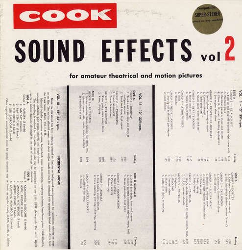 Cover for Sound Effects 2 / Various (CD) (2012)