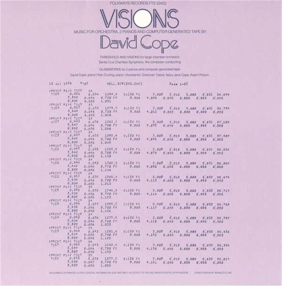 Cover for David Cope · Visions - Music for Orchestra 2 Pianos (CD) (2012)