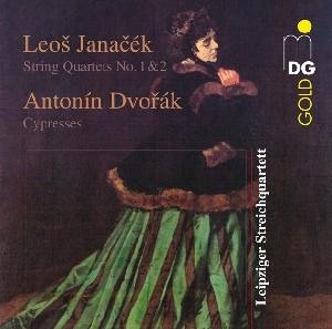 Cover for Janacek / Dvorak / Leipzig String Quartet · String Quartets 1 &amp; 2 / Cypresses (CD) (2009)