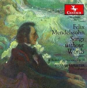 Cover for F. Mendelssohn · Songs Without Words-comp / Rondo (CD) (1997)