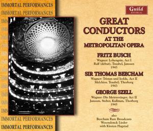 Great Conductors at Met Opera - Berlin Staatsoper Orch / Royal Opera Stockholm - Musik - GUILD - 0795754230222 - 29. Oktober 2004