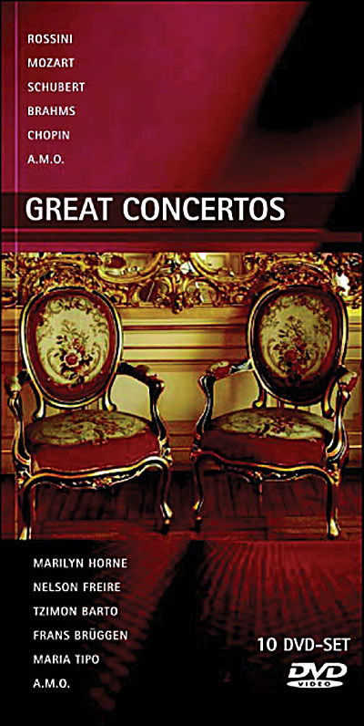 Cover for Great Concertos-Rossini,Mozart,Schubert,Brahms,Chopin (DVD) (2006)