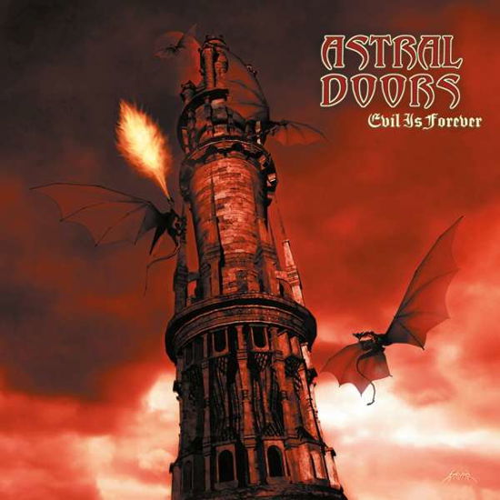 Cover for Astral Doors · Evil is Forever (Red Vinyl) (LP) [Limited edition] (2021)