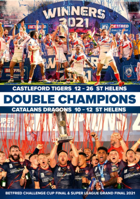 Cover for Double Champions  Betfred Challenge Cup Final · Double Champions - Betfred Challenge Cup Final &amp; Super League Grand Final 2021 (DVD) (2021)