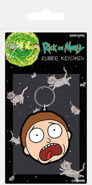 RICK & MORTY - Rubber Keyring - Morty Terrified Fa - Keyrings - Marchandise - PYRAMID - 5050293387222 - 7 février 2019