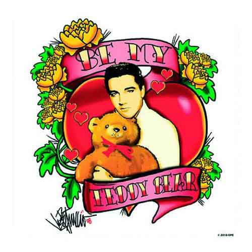 Elvis Presley Single Cork Coaster: Be My Teddy Bear - Elvis Presley - Fanituote - EPE - 5055295320222 - keskiviikko 17. kesäkuuta 2015