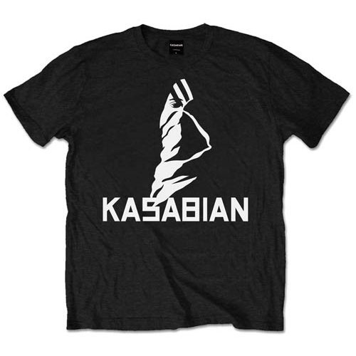 Kasabian Unisex T-Shirt: Ultra Face - Kasabian - Merchandise - ROFF - 5055295362222 - 15. januar 2015