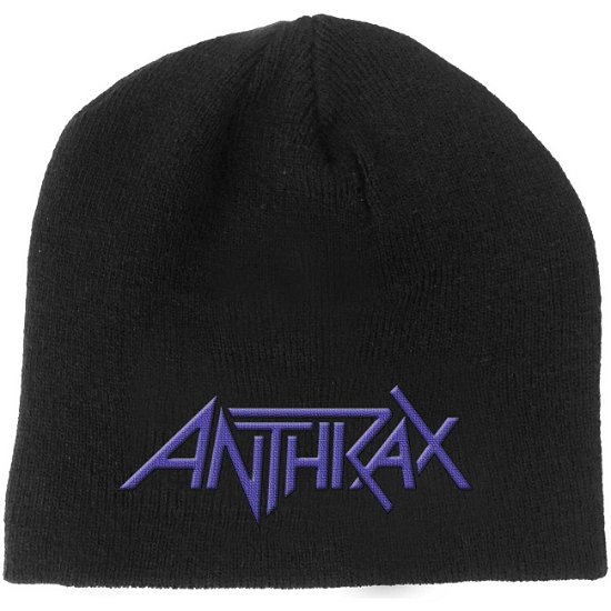 Cover for Anthrax · Anthrax Unisex Beanie Hat: Logo (Bekleidung) [Black - Unisex edition]