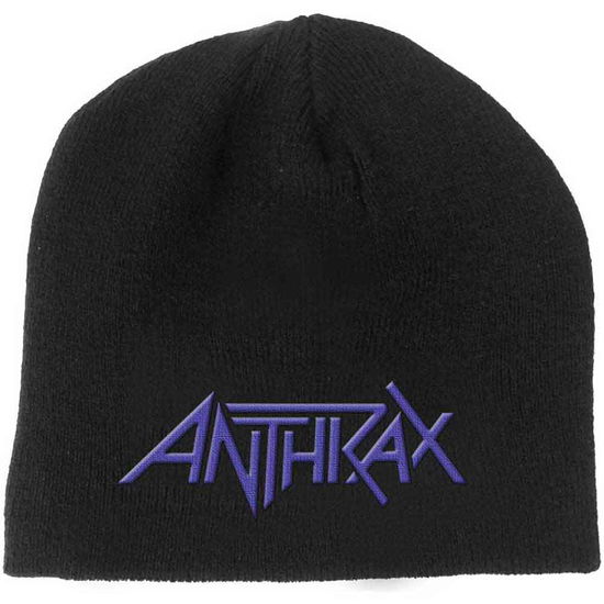 Cover for Anthrax · Anthrax Unisex Beanie Hat: Logo (Klær) [Black - Unisex edition]