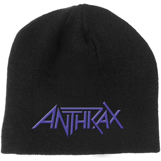 Cover for Anthrax · Anthrax Unisex Beanie Hat: Logo (TØJ) [Black - Unisex edition]