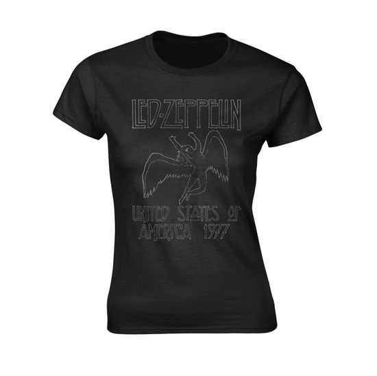 Cover for Led Zeppelin · USA 1977 (T-shirt) [size M] [Black edition] (2019)