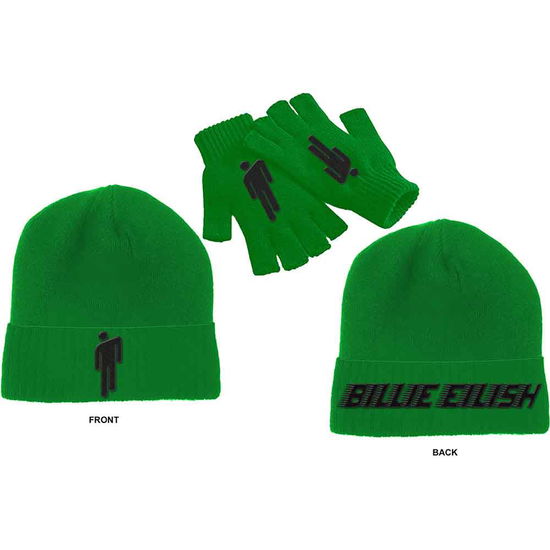 Billie Eilish Unisex Beanie Hat & Glove Set:Blohsh - Billie Eilish - Marchandise -  - 5056368634222 - 