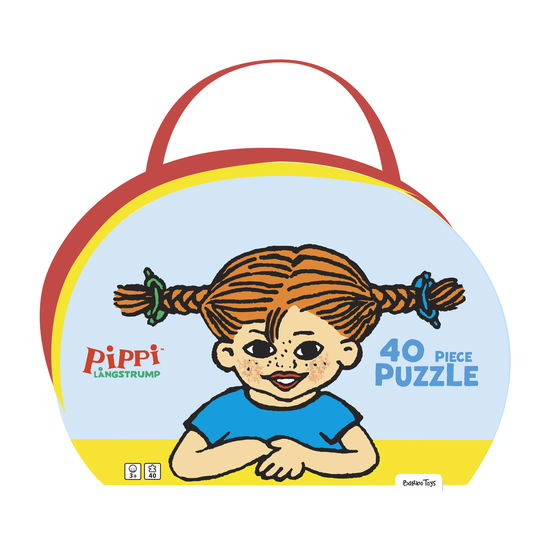 Pippi Langstrømpe kuffert med puslespil 40 stk -  - Inne - Barbo Toys - 5704976086222 - 10 września 2024