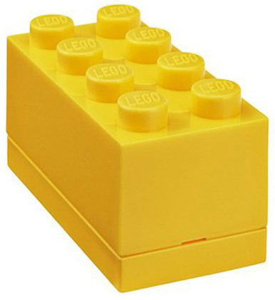 Cover for N/a · Opbergbox Lego Mini: Brick 8 Geel (40121732) (Toys)