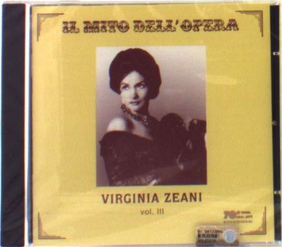 Cover for Bellini / Zeani,virginia · Virginia Zeani 3 (CD) (2015)