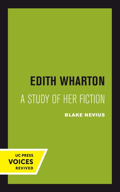 Cover for Blake Nevius · Edith Wharton: A Study of Her Fiction (Paperback Bog) (2018)