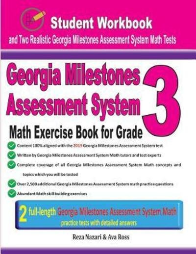 Cover for Ava Ross · Georgia Milestones Assessment System Math Exercise Book for Grade 3 (Paperback Book) (2019)