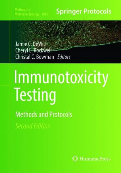 Cover for Immunotoxicity Testing: Methods and Protocols - Methods in Molecular Biology (Paperback Book) [Second Edition 2018 edition] (2019)