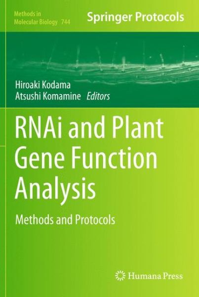 Cover for Hiroaki Kodama · RNAi and Plant Gene Function Analysis: Methods and Protocols - Methods in Molecular Biology (Hardcover Book) (2011)