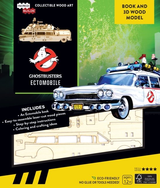 IncrediBuilds: Ghostbusters:: Ectomobile Book and 3D Wood Model - IncrediBuilds - Insight Editions - Books - Insight Editions - 9781682984222 - June 11, 2019