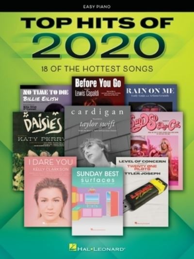 Cover for Hal Leonard Corp · Top Hits of 2020: 18 of the Hottest Songs Arranged for Easy Piano with Lyrics (Paperback Book) (2020)