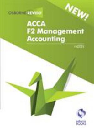Cover for Osborne · F2 Management Accounting (Taschenbuch) (2017)