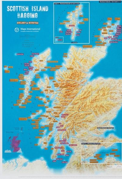 Scottish Island Bagging - Collect & Scratch Print - Collect & Scratch Prints -  - Boeken - Maps International Ltd - 9781912203222 - 15 november 2020
