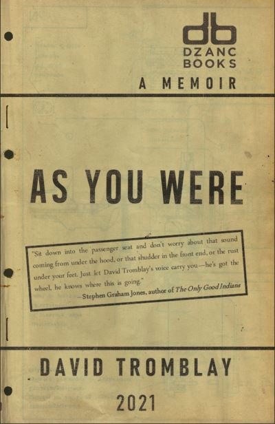 Cover for David Tromblay · As You Were (Paperback Book) (2021)