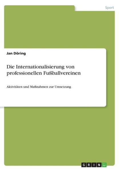 Cover for Döring · Die Internationalisierung von pr (Book)