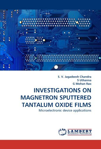 Cover for G Mohan Rao · Investigations on Magnetron Sputtered Tantalum Oxide Films: Microelectronic Device Applications (Pocketbok) (2011)