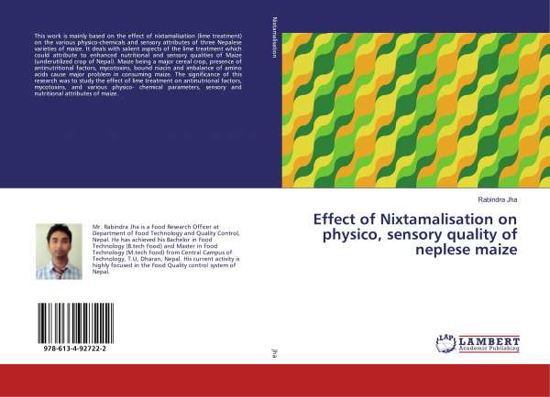 Cover for Jha · Effect of Nixtamalisation on physic (Bog)