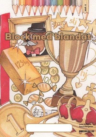 Cover for Lena Hultgren · Block med blandat 12 - guld, 5-pack (Paperback Book) [Ned edition] (2021)