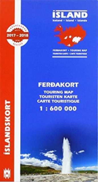 Iceland Touring Map for drivers and tourists 1:600 000 - H H Hansen - Boeken - Mal Og Menning,Iceland - 9789979338222 - 21 mei 2019