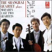 Plays Mozart Last 2 Quartets - Shanghai Quartet / Mozarts - Música - DELOS - 0013491319223 - 23 de abril de 1996