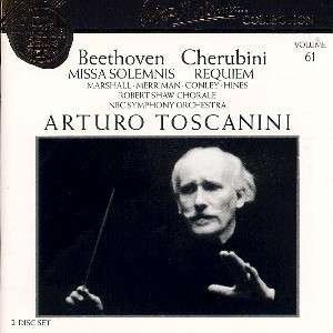 Cover for Nbc Symphony Orchestra · Beethoven: Missa Solemnis / Cherubini: Requiem (CD)