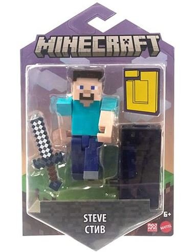 Beliggenhed Udgangspunktet Generator Mattel · Minecraft - 3.25" Core Figure - Steve (Legetøj) (2022)